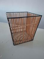 vintage Rohé Noordwolde mand rotan metaal jaren 60 design, Overige materialen, Gebruikt, Mand, Vierkant