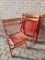 Vintage Rode Klapstoelen - 3 Stuks, Huis en Inrichting, Stoelen, Ophalen, Gebruikt, Drie, Vintage