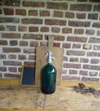 mooie blauwe 2 liter spuifles sodafles fles, Antiek en Kunst, Ophalen