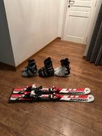 Atomic ski’s kind 100 cm met 3 paar skischoenen, Ophalen, Gebruikt, 100 tot 140 cm, Atomic