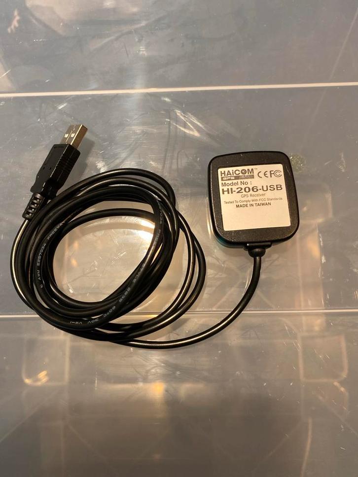 Haicom HI-206-USB GPS Ontvanger, Watersport en Boten, Navigatiemiddelen en Scheepselektronica, Zo goed als nieuw, Gps of Kompas