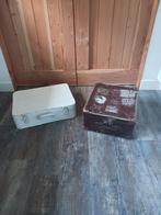 Twee oude koffers, koffers, brocante koffers, brocante, Ophalen, Gebruikt, Minder dan 50 cm, Minder dan 50 cm