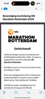 Startbewijs marathon Rotterdam, Eén persoon