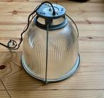 Industriële Hanglamp - Glas Staal - Factory Light, Minder dan 50 cm, Zo goed als nieuw, Ophalen, Glas