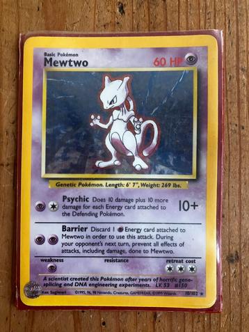 Mewto pokemonkaart beschikbaar voor biedingen