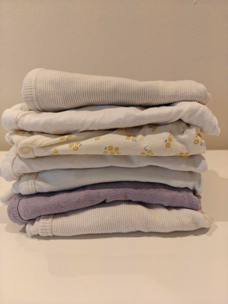 Pakket rompers meisje 50-56, Ophalen of Verzenden, Gebruikt, Maat 56