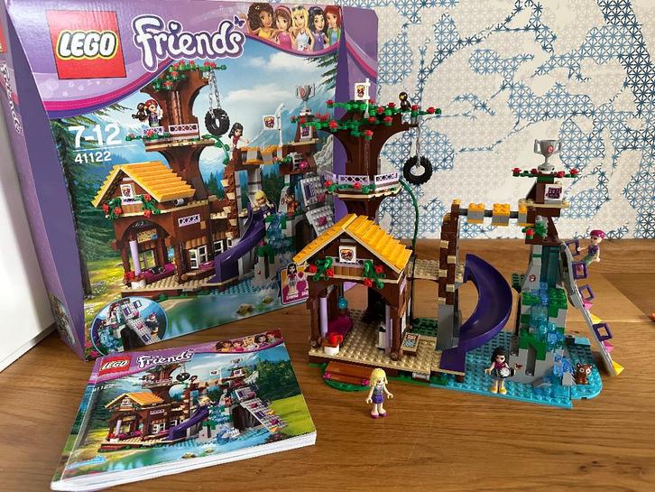 Lego Friends Avonturenkamp Boomhuis boomhut - 41122, Kinderen en Baby's, Speelgoed | Duplo en Lego, Zo goed als nieuw, Lego, Complete set