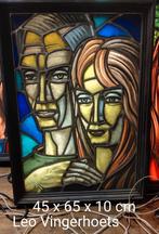 gebrandschilderd glas in lood, Antiek en Kunst, Kunst | Schilderijen | Modern, Ophalen
