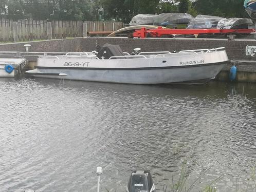 Alufleet 777 Aluminium sloep, Watersport en Boten, Sloepen, Zo goed als nieuw, 70 pk of meer, 6 meter of meer, Binnenboordmotor