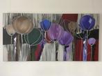 Schilderij met tulpen abstract schilderij bloemen 140x70 cm, Ophalen, 50 tot 75 cm, Nieuw, 125 cm of meer