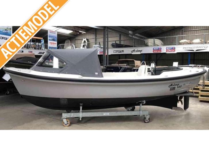 Asloep 650 Yanmar 21pk Demo, Watersport en Boten, Sloepen, Nieuw, 10 tot 30 pk, 6 meter of meer, Binnenboordmotor, Diesel, Polyester