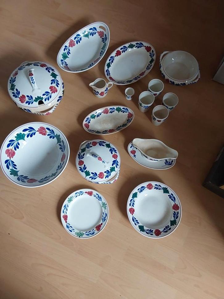 Boerenbond Servies Jaren 50, Antiek en Kunst, Antiek | Servies compleet, Ophalen of Verzenden
