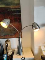 2797 Retro Chromen Tafellamp met Flexibele Armen, Huis en Inrichting, Lampen | Tafellampen, Gebruikt, 50 tot 75 cm, Ophalen of Verzenden