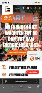 Dam tot Damloop startbewijs, Tickets en Kaartjes, Evenementen en Festivals, Eén persoon