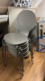 8x stevige vlinderstoelen (grijs), Huis en Inrichting, Stoelen, Ophalen, Zo goed als nieuw, Grijs, Vijf, Zes of meer stoelen