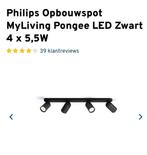 Philips opbouw spots. Als nieuw!, Huis en Inrichting, Lampen | Spots, Ophalen, Zo goed als nieuw, Metaal of Aluminium