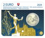 2 euro Slowakije“Internationale Marathon Košice’’ CC 2024, Verzenden, Slowakije, 2 euro, Losse munt