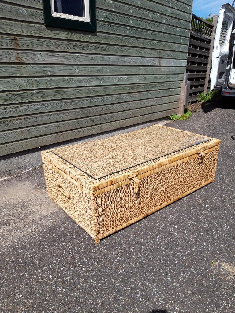 rieten mand, Ophalen, Rechthoekig, Riet