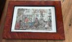 Anton Pieck 3d Prent in Houten Lijst 16/12cm, Verzamelen, Efteling, Ophalen of Verzenden, Gebruikt, Overige typen