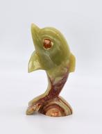 Vintage Mid-Century Modern Dolfijn Onyx Beeldje – H 9 cm, Ophalen of Verzenden, Zo goed als nieuw, Dier