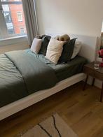 Tweepersoonsbed MALM bed met EMMA matras en topper, Huis en Inrichting, Ophalen, Wit, Tweepersoons, Zo goed als nieuw