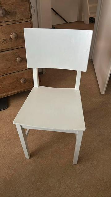 Witte houten stoel ikea norvald beschikbaar voor biedingen