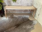 Sissy Boy Houten Bankje REY - Boho essenhout halbank, Huis en Inrichting, Ophalen, Zo goed als nieuw