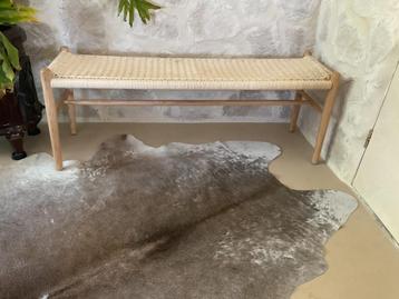 Sissy Boy Houten Bankje REY - Boho essenhout halbank beschikbaar voor biedingen