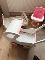 Babypoppen Speelgoed Set - Wandelwagen, Bedje & Stoel, Ophalen, Zo goed als nieuw, Babypop