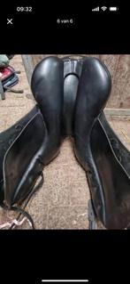 Kieffer Zadel zwart paard pony 17,5 Inch dressuurzadel, Ophalen of Verzenden, Zo goed als nieuw, Dressuur