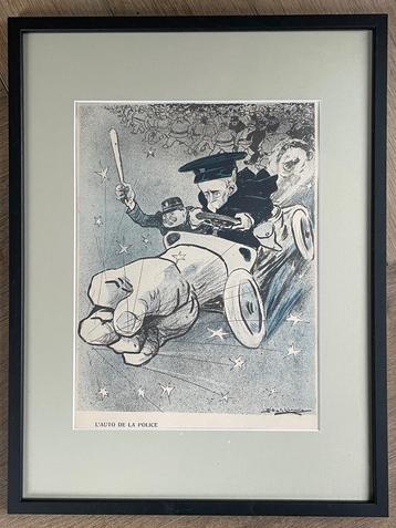 S U P E R - 1906 Politieauto - Camara da Leal litho vintage beschikbaar voor biedingen