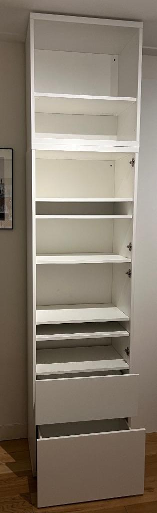 Ikea Besta kast wit 1x192 hoog, 1x 64 hoog met 2 lades, Huis en Inrichting, Kasten | Boekenkasten, Gebruikt, 50 tot 100 cm, 150 tot 200 cm