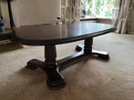 Salontafel donker antiek hout, Ophalen, Gebruikt, 100 tot 150 cm, Antieke stijl