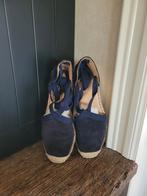 Super fijne blauwe espadrilles fred de la Bretoniere 39 leer, Fred de la Bretoniere, Blauw, Ophalen of Verzenden, Zo goed als nieuw
