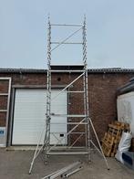 Hymer Aluminium Rolsteiger werkhoogte 7 Meter, Ophalen of Verzenden, Gebruikt, Rolsteiger of Kamersteiger, 5 meter of hoger