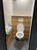 Houtlook toilet unit hangtoilet + fontein, Nieuw, Toilet, Ophalen