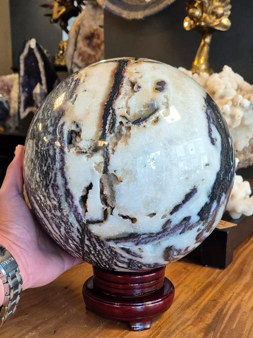 zebra jaspis bol xxl 17,8 kilo, Verzamelen, Mineralen en Fossielen, Mineraal, Ophalen of Verzenden