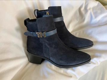 ️❤️NIEUWE Tommy HILFIGER laarsjes blauw enkellaarzen suede beschikbaar voor biedingen