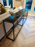 Wandtafel VidaXL gehard glas marmer-look, Ophalen of Verzenden, Zo goed als nieuw, Glas, 150 tot 200 cm