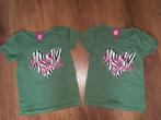 Tweeling meisjes shirts maat 104/110, Kinderen en Baby's, Tweelingen en Meerlingen, Ophalen of Verzenden, Zo goed als nieuw, Kleding