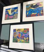 3x Corneille print, Antiek en Kunst, Kunst | Litho's en Zeefdrukken, Ophalen