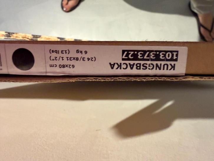 IKEA Kungsbacka bedekkingspaneel zwart 62x80, Huis en Inrichting, Keuken | Keukenelementen, Nieuw, Minder dan 100 cm, 50 tot 100 cm