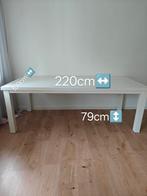 Eettafel wit 220x100, Ophalen, 200 cm of meer, 50 tot 100 cm, Zo goed als nieuw
