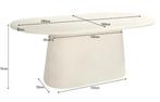 Ovale Beige Eettafel Brix 'Travis' – 200 cm | Beton Ciré Loo, Japandi, Minimalistisch, Vijf personen of meer, Info@livingfurn.nl
