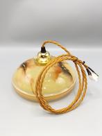 Vintage hanglamp gemarmerd glas, Antiek en Kunst, Antiek | Lampen, Ophalen of Verzenden