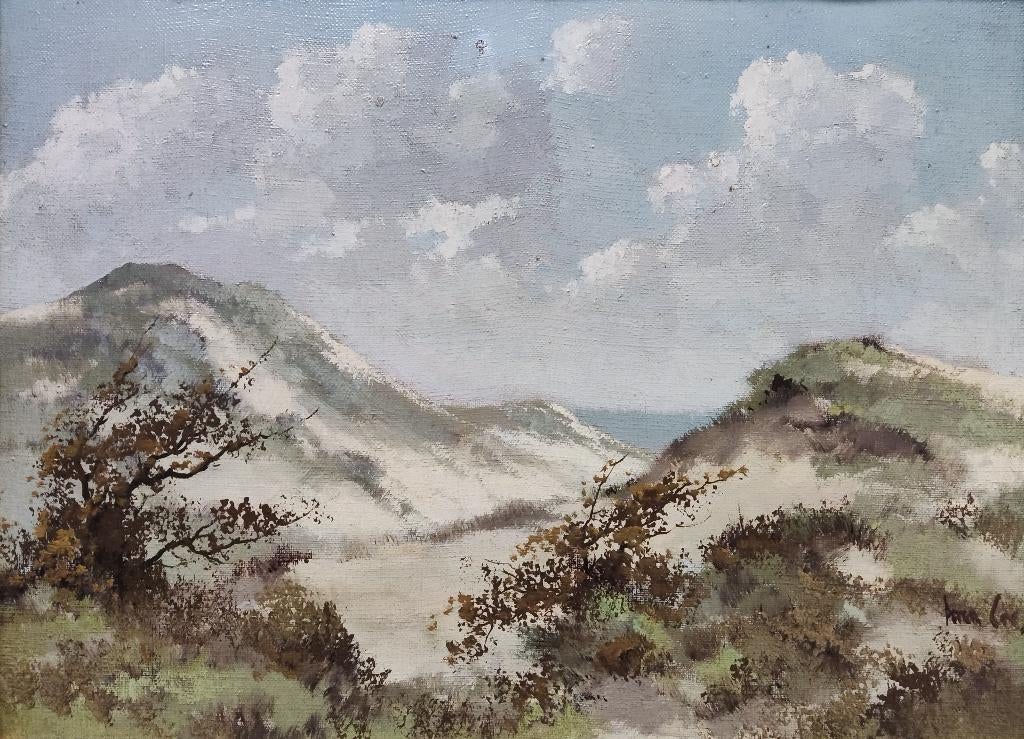 Peter Cox (1912-1985) - Duinlandschap, Antiek en Kunst, Kunst | Schilderijen | Klassiek, Ophalen of Verzenden