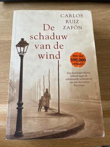 Boek romantiek Carlos Ruiz Zafón De schaduw van de wind beschikbaar voor biedingen