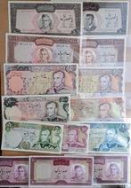 Partij Sjah Pahlavi bankbiljetten IRAN jaren 1970 UNC-AU-EF, Ophalen of Verzenden, Midden-Oosten, Setje