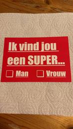 Postkaart - Werken bij een Supermarkt, Ophalen of Verzenden, 1980 tot heden, Ongelopen, Ambachten of Beroep