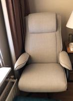 Fauteuil met voetenbankje, Ophalen, Gebruikt, 75 tot 100 cm, Stof